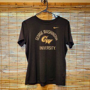 George Washington University T Shirt navy blue